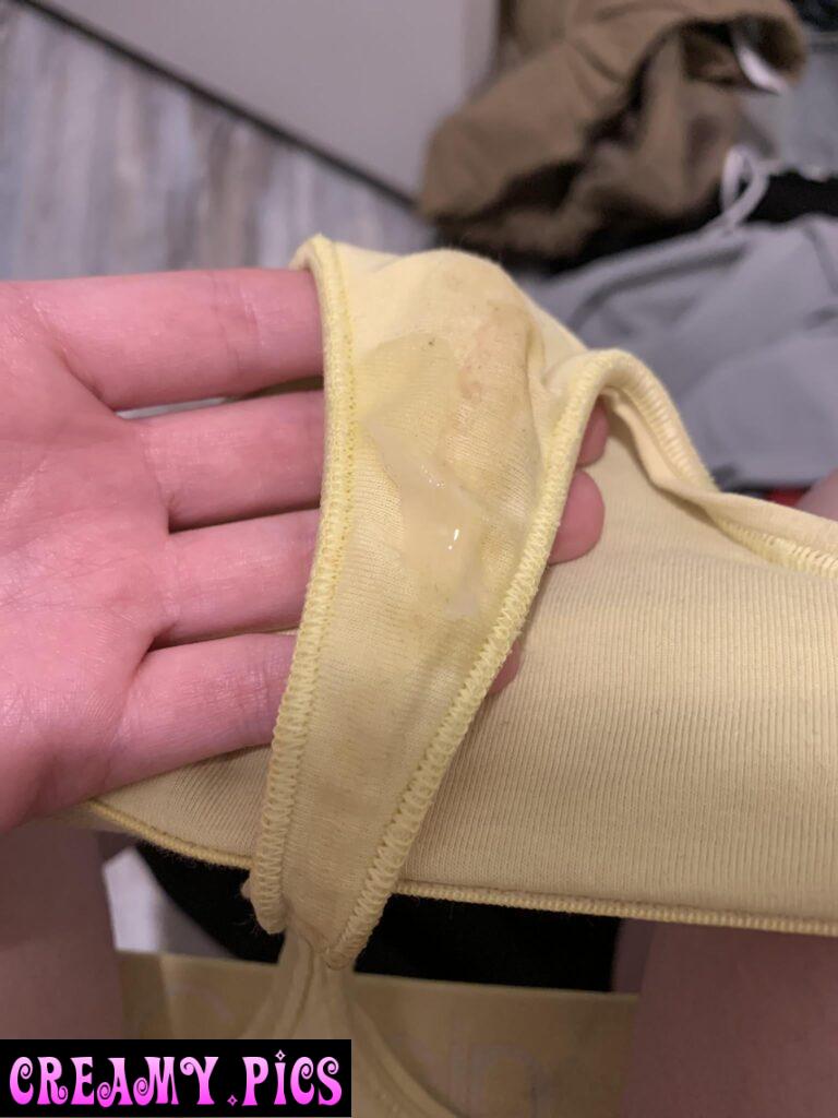 Cute yellow thong!