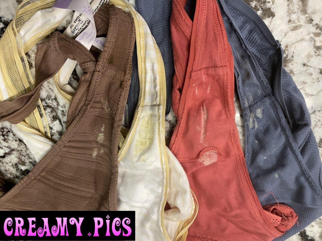 Four dirty thongs… 😏🤤