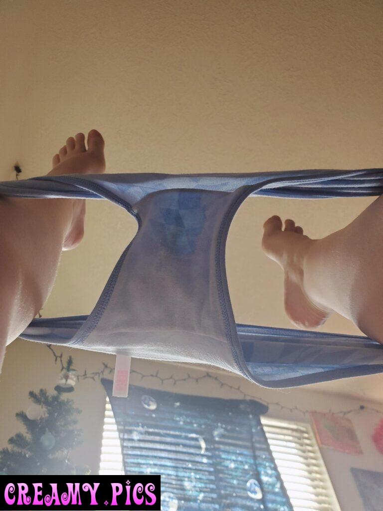 My panties clean my juices up for me