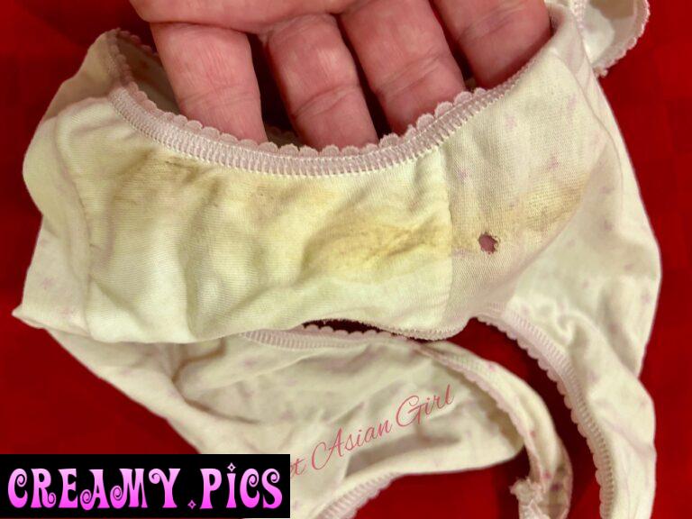My well worn dirty cotton panties. Sweet Asian Girl