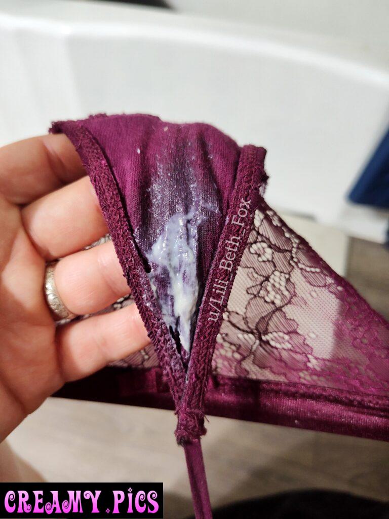This dirty after just one day - the smaller my panties, the bigger the mess!