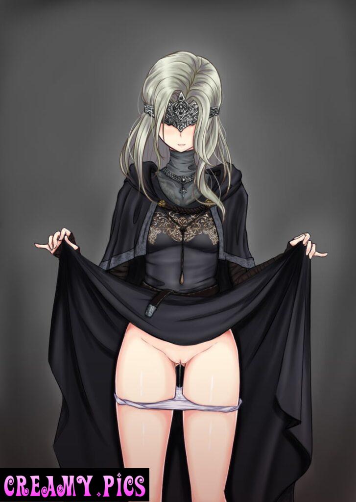 goth girl Grooling in her panties