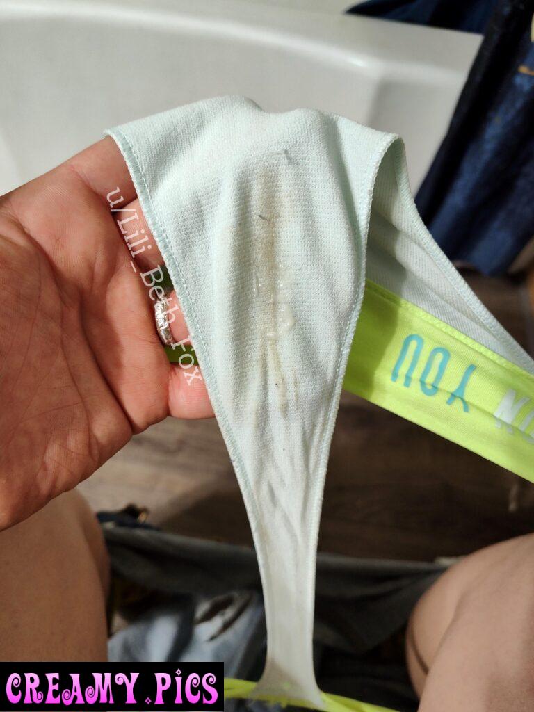 A sweet and sweaty little cream line!