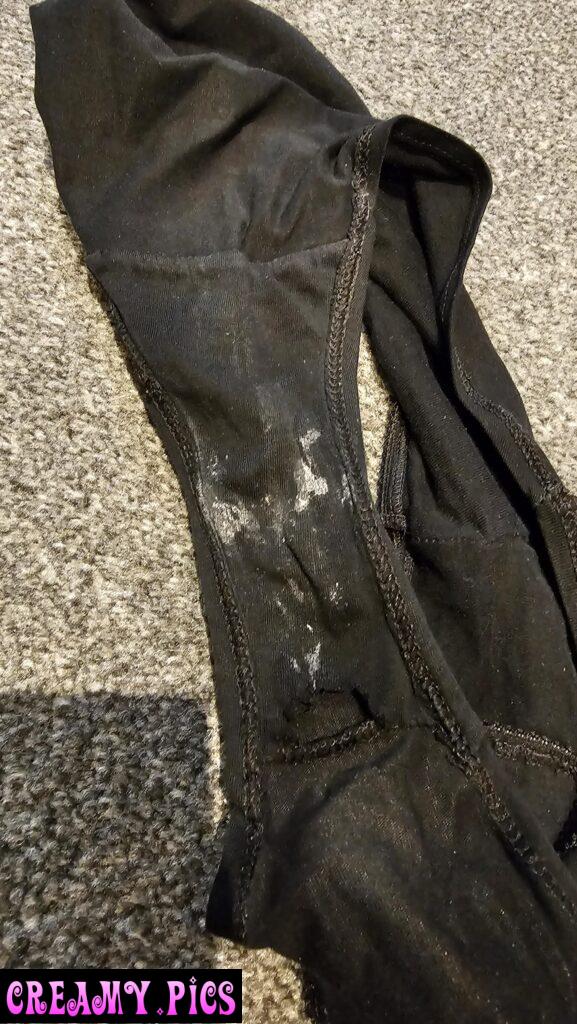 Enjoy getting my hands on my wifes dirty panties