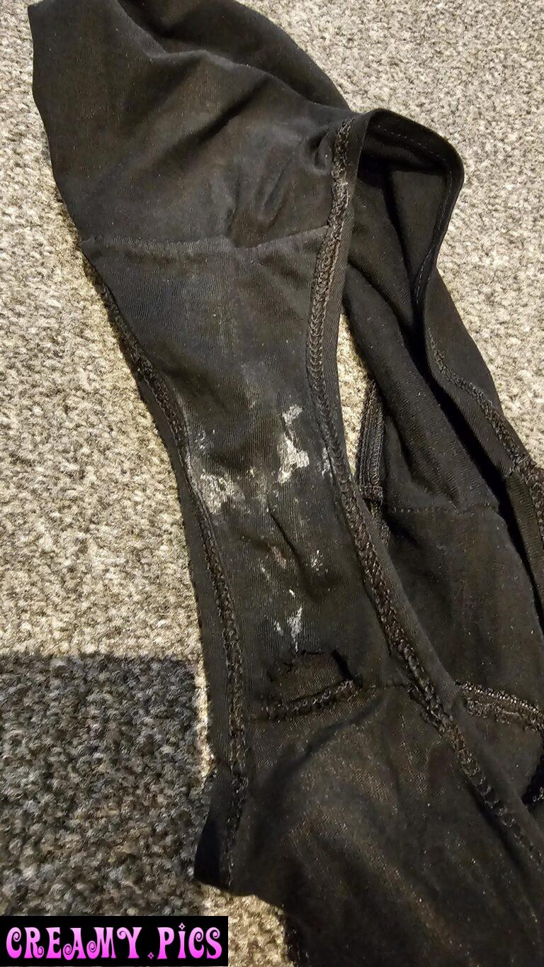 Enjoy getting my hands on my wifes dirty panties