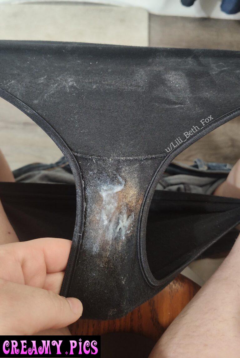 I've been having so much fun making these wet... Bleaching the gusset with my grool... And wiping up with them after playtime! Day 4 of 7