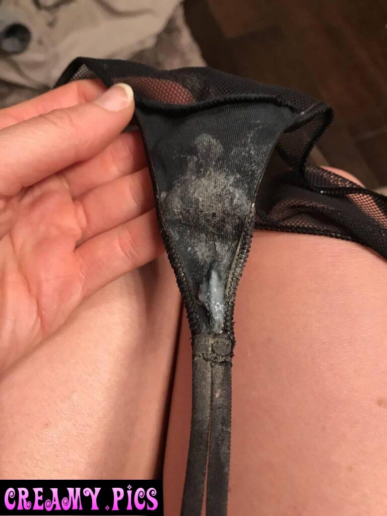 My cummed panties after being crazy horny at work