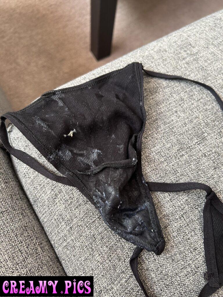 Tried stuffing my panties in my pussy and this is how dirty they got. Do you like panty stuffing?