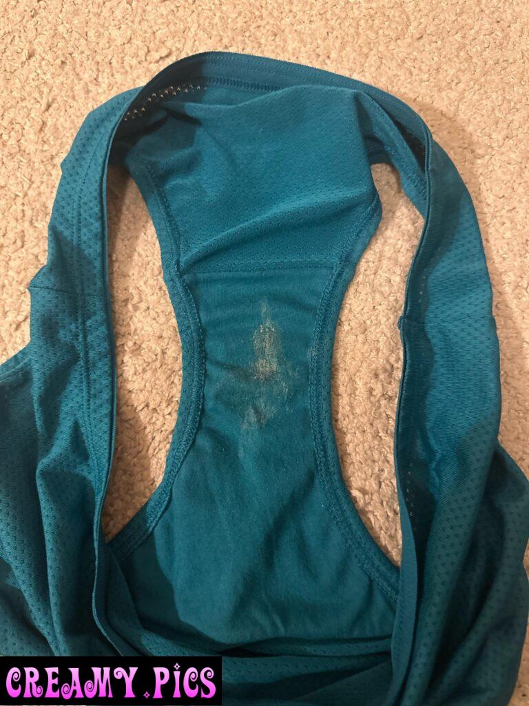 Wife’s smelly dried ovulation panties