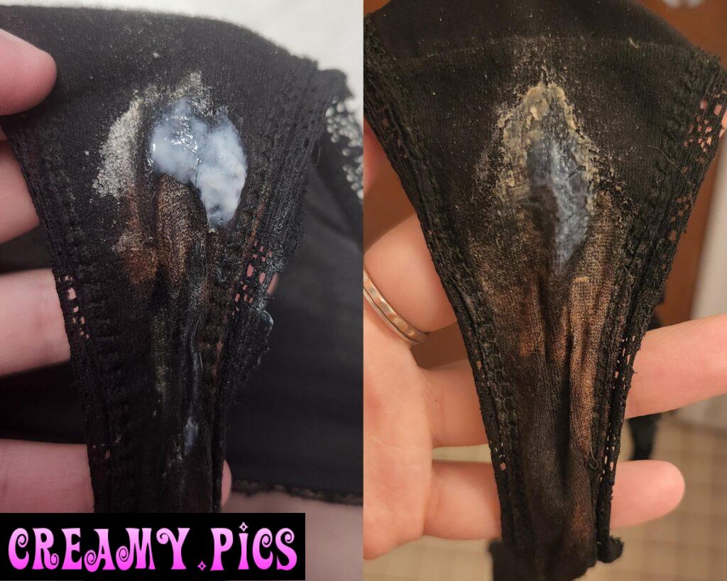 day one vs two on this black thong😋
