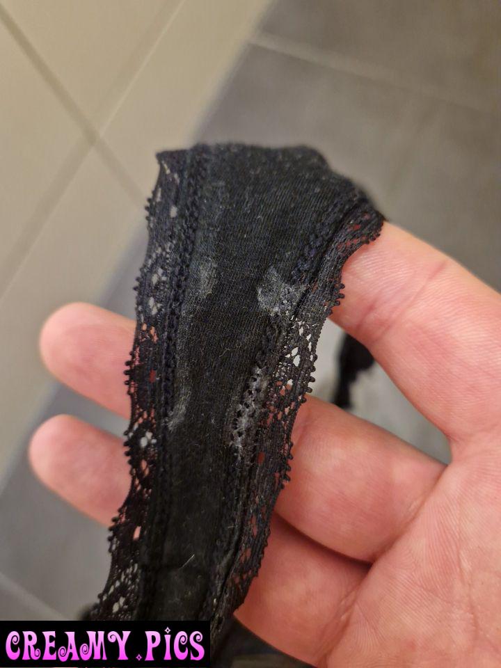 Wifes Black thong