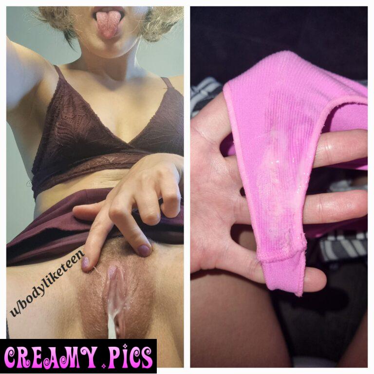 You can believe or not but my pussy really made this huge grooly mess in my panties <3